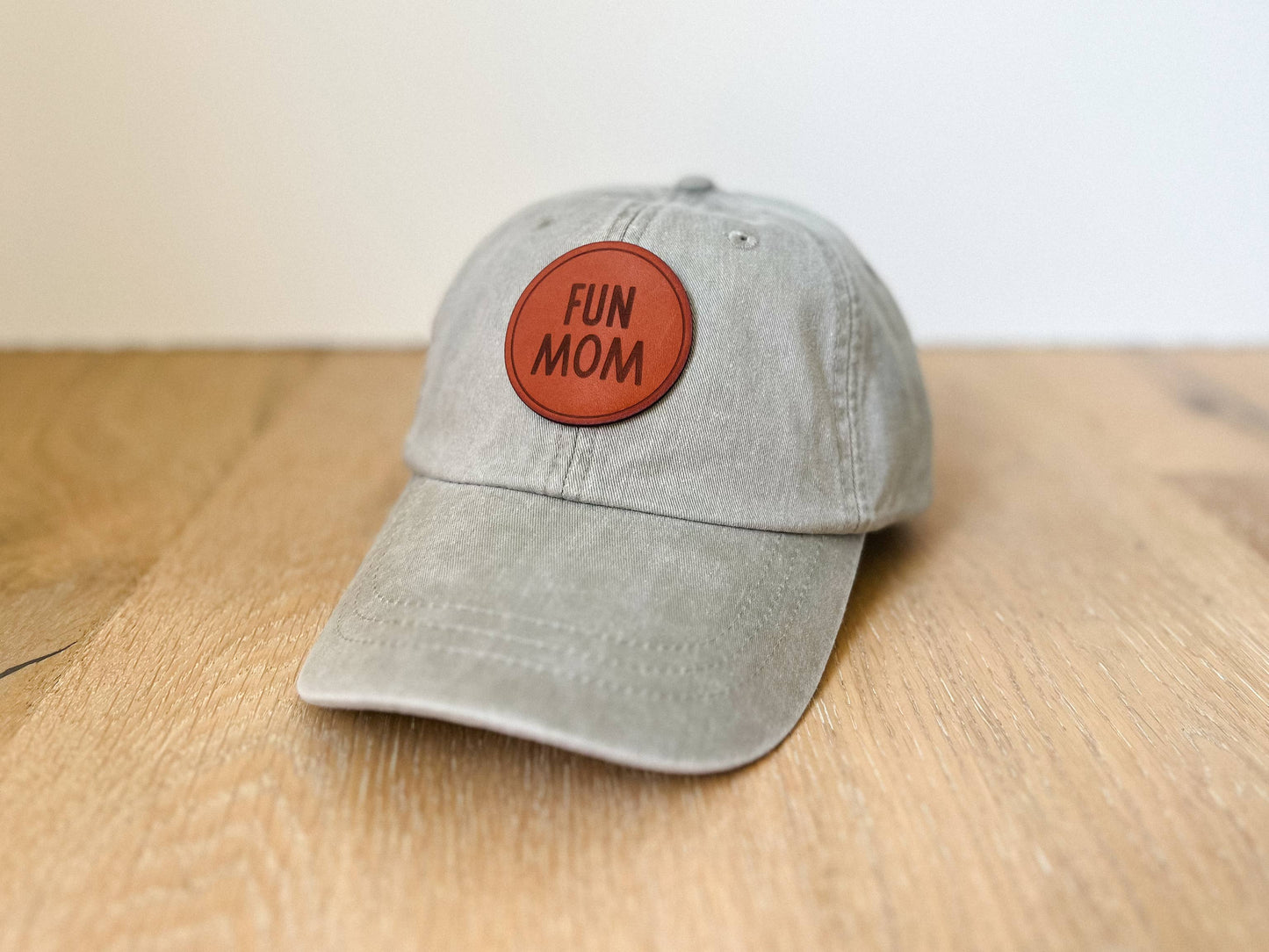 Fun Mom Leather Patch Hat