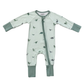 Long Sleeve Zip Romper- Dinosaur