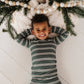 Bamboo Two Piece Set- Pine Stripe