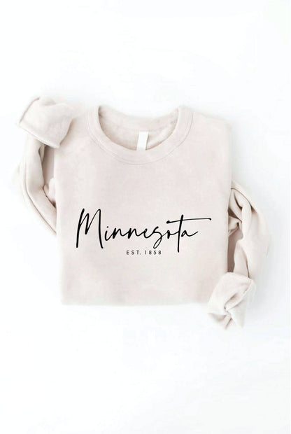 MINNESOTA EST.1858 Graphic Sweatshirt- Heather Dust