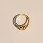 Mixed Metal Waterproof Twist Ring