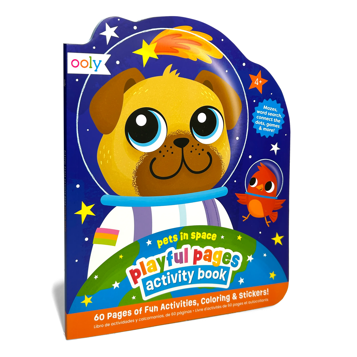 Playful Pages: Activity Book - Pets in Space (60 Pages)
