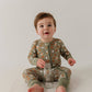 Bamboo Zip Romper- Cookies 'n Milk