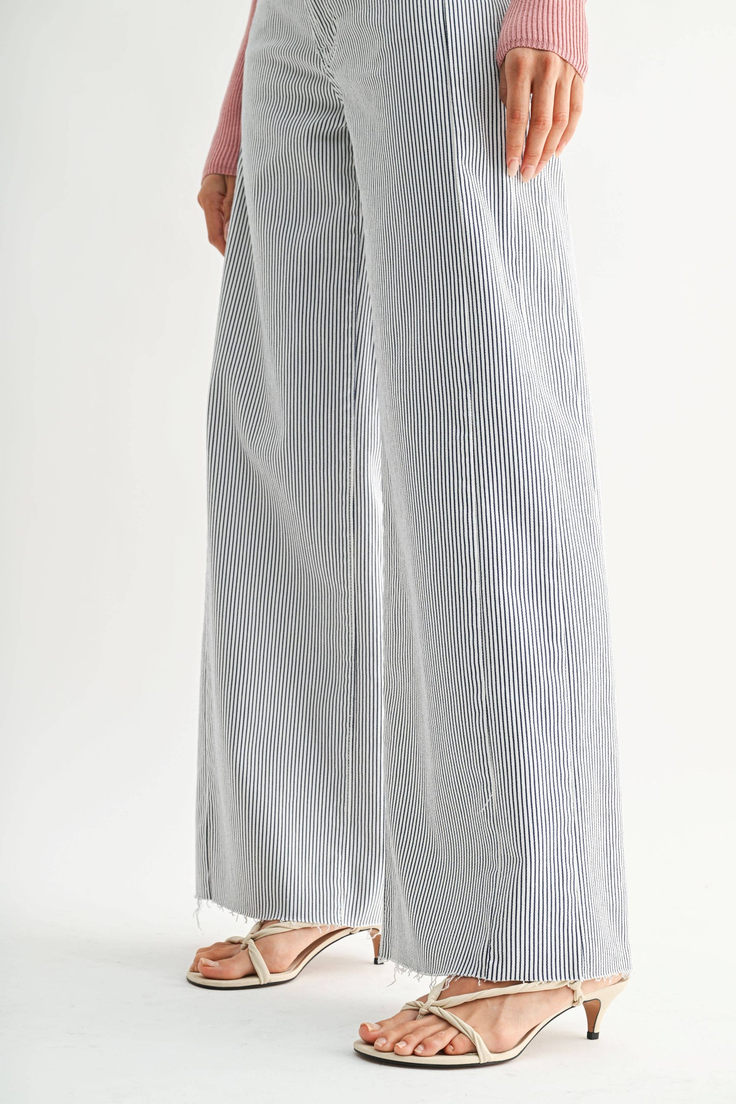 Side Stripe Wide Leg