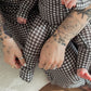 Bamboo Zip Pajamas- Green Gingham