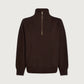 Hawley Half Zip Sweat- Coffee Bean