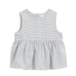 Organic Baby Grace Seersucker Peplum Top - Shore Stripe - Lulie