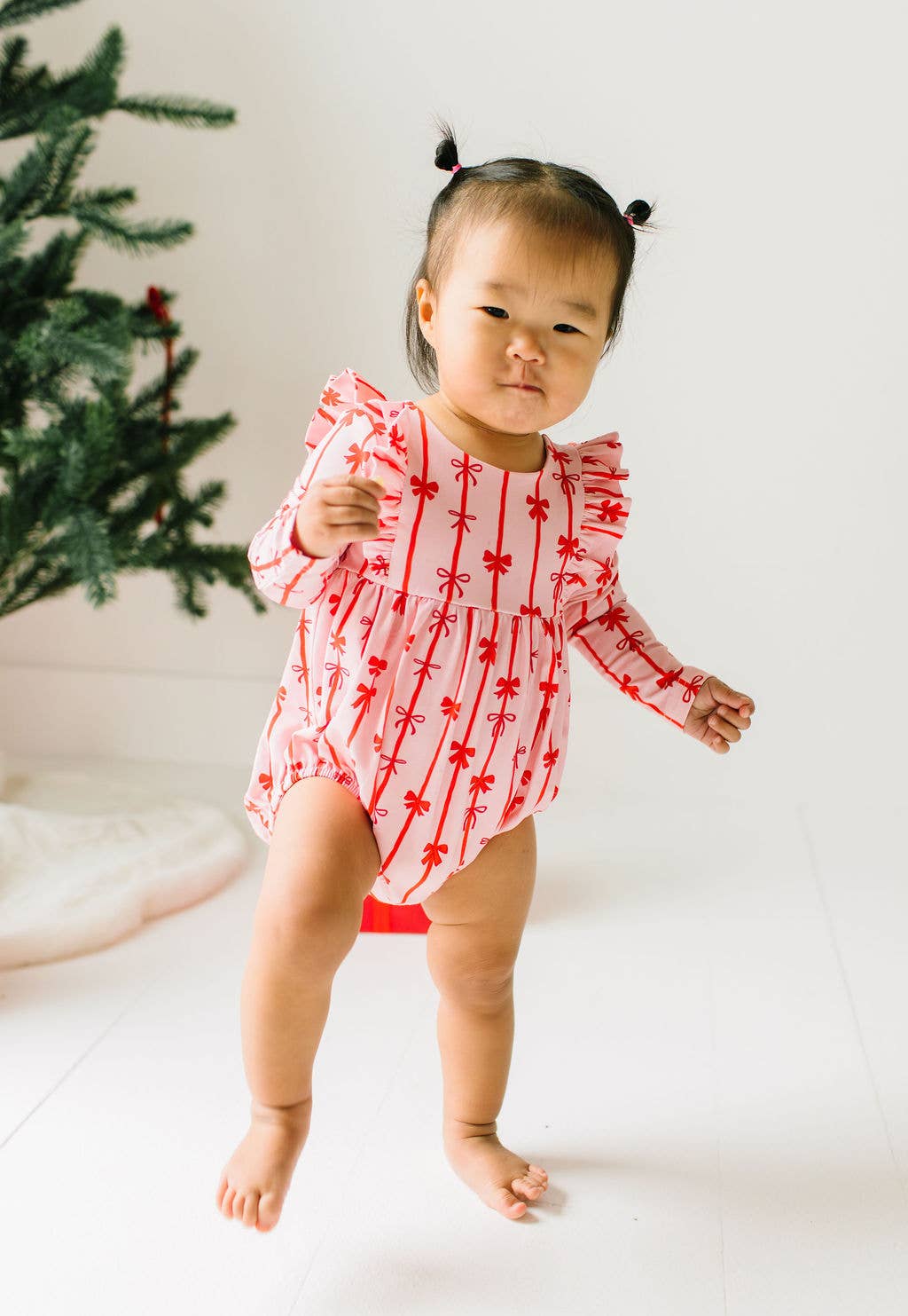 Leah Romper- Dainty Bows