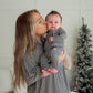 Bamboo Zip Pajamas- Green Gingham