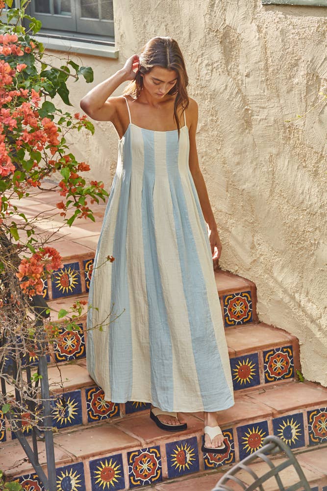 Stripe Midi Dress