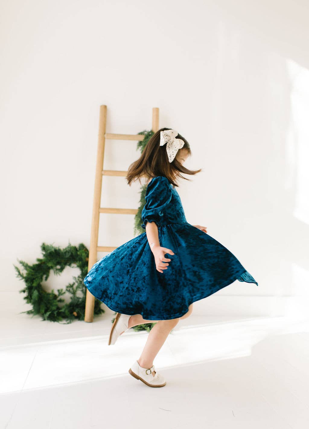 Pippa Dress- Crushed Blue