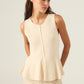 Puglia Knit Vest- Ecru