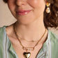 Gold Waterproof Sideways Cross Necklace