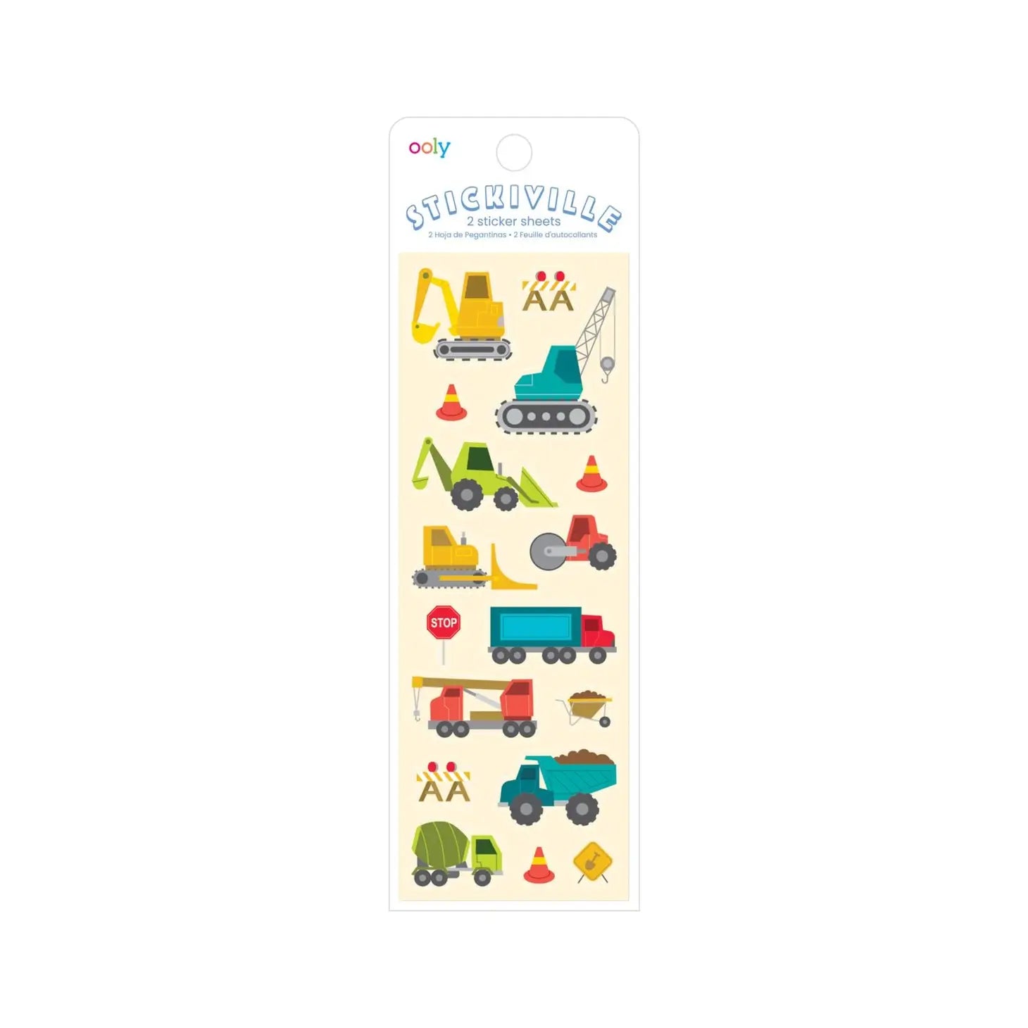 Sticikiville Stickers: Construction Vehicles - Skinny - Lulie
