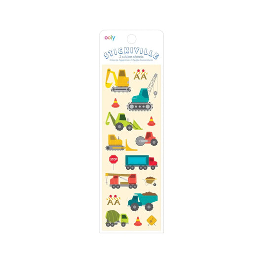 Sticikiville Stickers: Construction Vehicles - Skinny