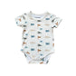 Baby Short Sleeve Bodysuit- Retro Banner