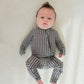 Bamboo Zip Pajamas- Green Gingham