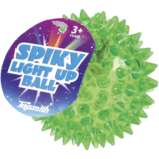 Flashing Spiky Ball, Bouncy, Squeezy, Tactile Toy - Lulie