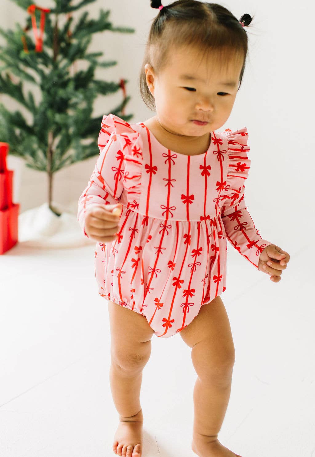 Leah Romper- Dainty Bows