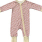 Long Sleeve Zip Romper- Mini Daisy