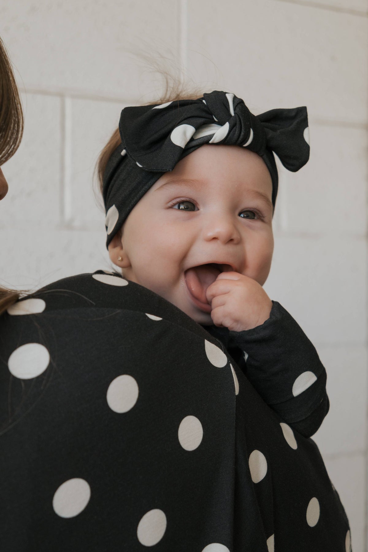 Bamboo Zip Pajamas- Polka Dot