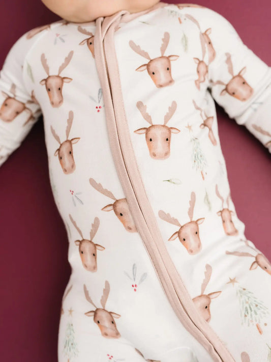Mistletoe Moose Bamboo Sleeper