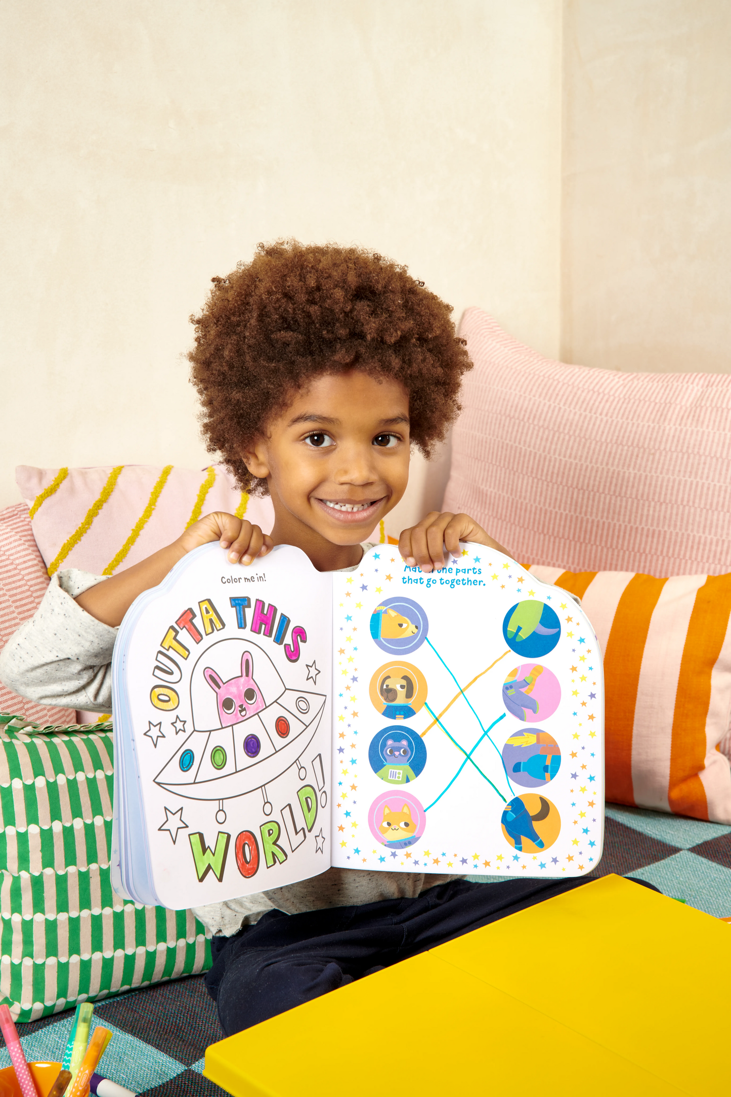 Playful Pages: Activity Book - Pets in Space (60 Pages)