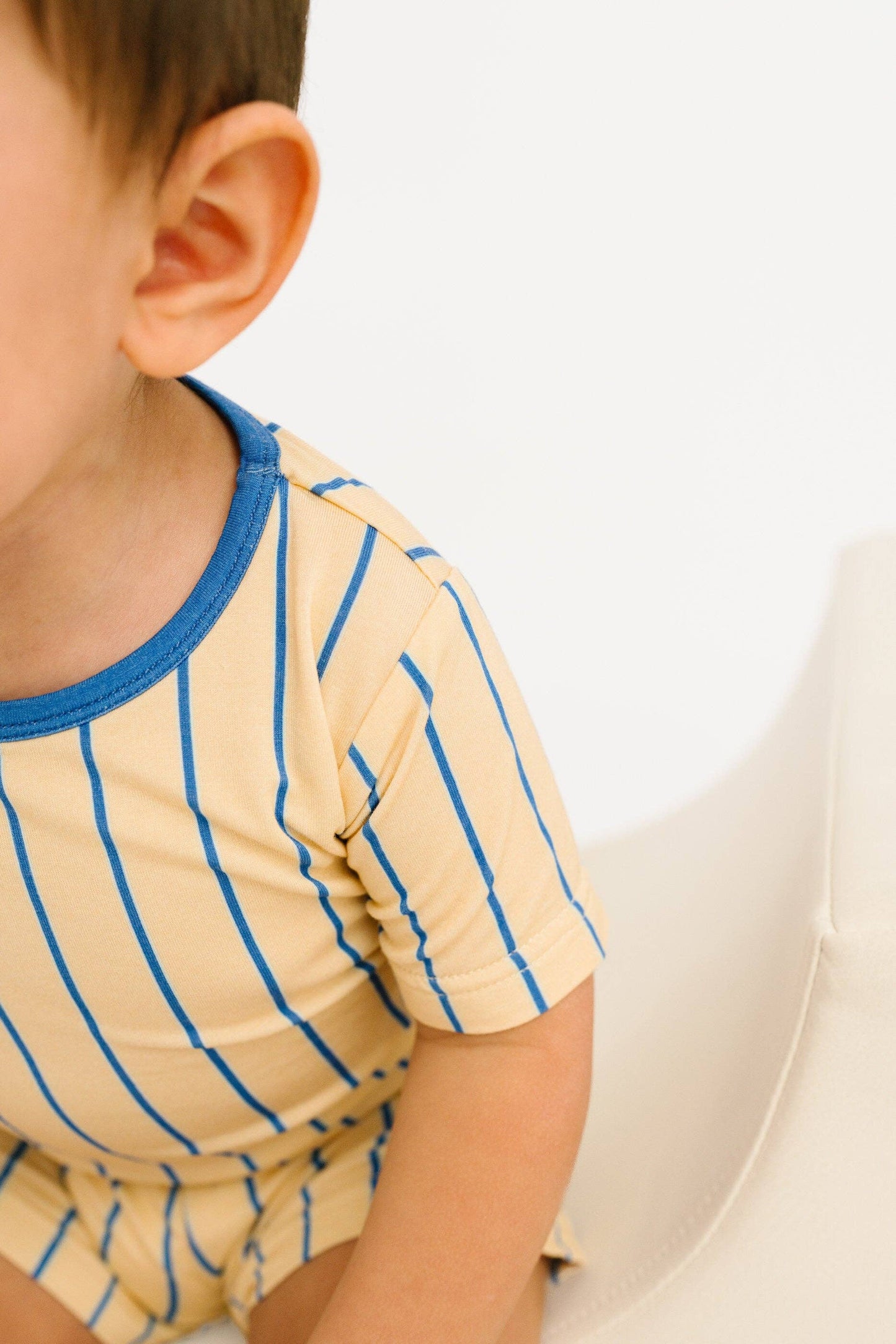 Vintage Stripe Bamboo Shorts Set