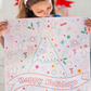Holiday Seek N' Find Sticker Poster - Festive Kids Activity