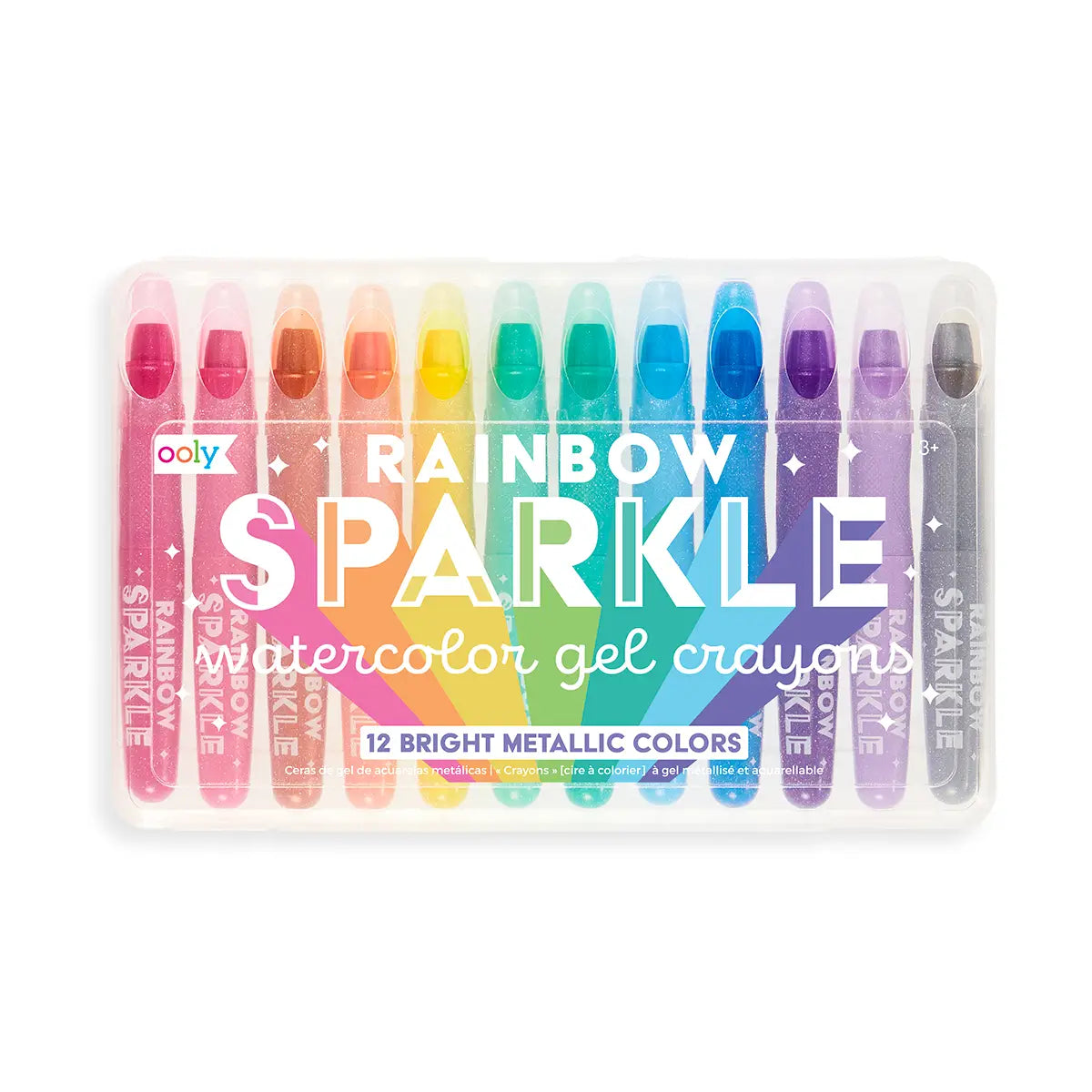 Rainbow Sparkle Metallic Gel Crayons - Lulie
