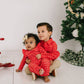 Mabel Romper- Red Picnic Plaid
