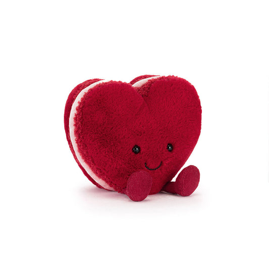 Amuseables Arlette Heart Macaron- Red