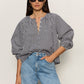 Perfect Gingham Button Blouse Picnic