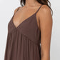 Classic Tiered Midi Dress- Chocolate