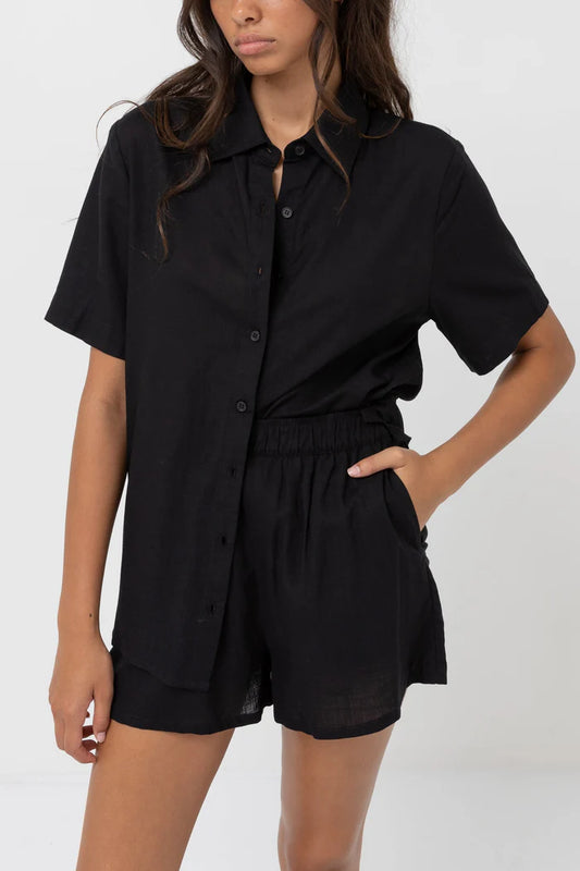 Classic Lounge Shirt- Black