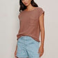 Easy Sweater Tee Mud Bath