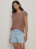 Easy Sweater Tee Mud Bath
