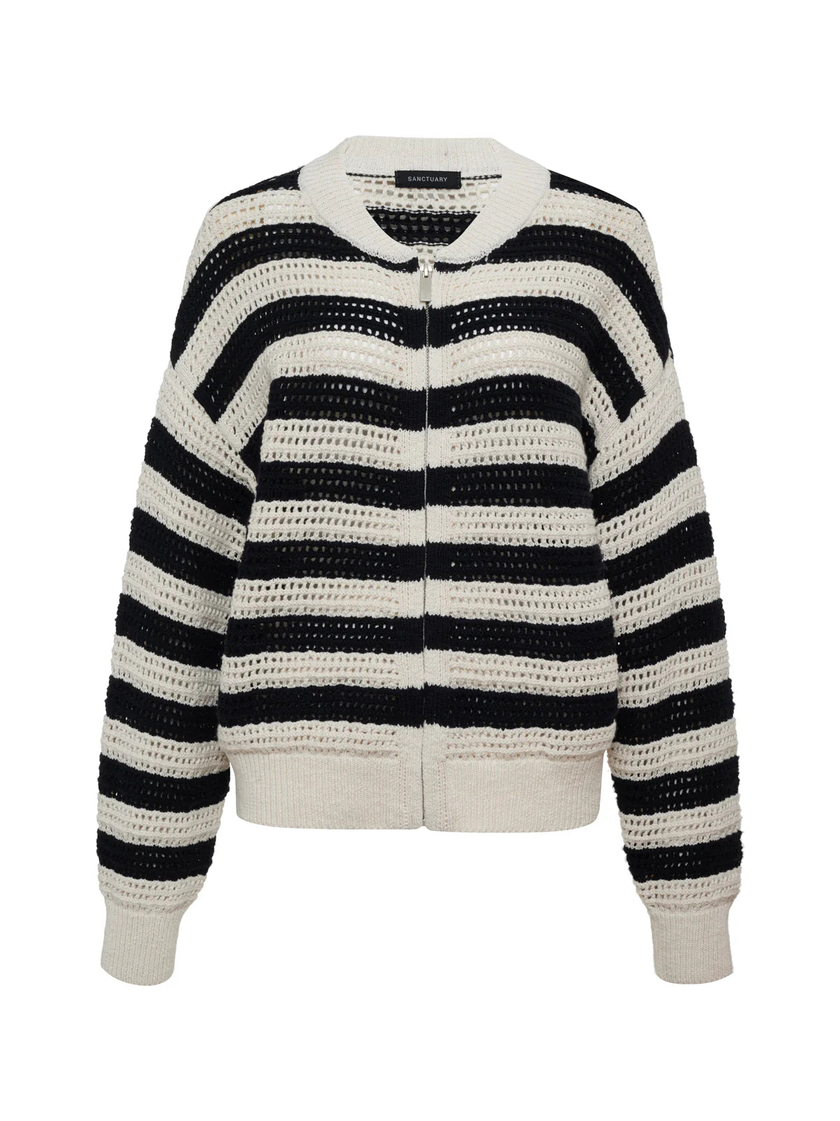 Open Knit Bomber