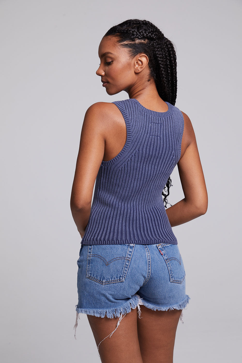 Carnaby Tank Top- Washed Indigo - Lulie