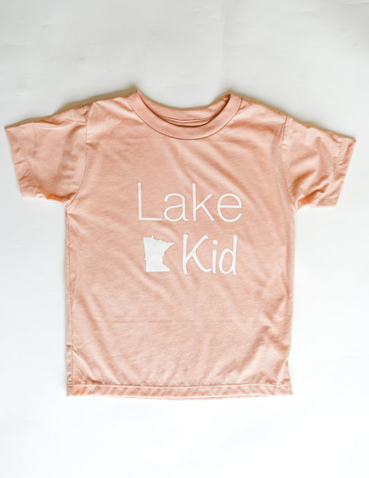 Lake Kid Tee- Peach