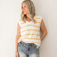 Knitted Sleeveless Sweater Top