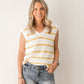 Knitted Sleeveless Sweater Top