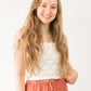 Islander Strapless Knit Top- White