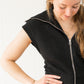 Rebecca Zip-Through Dress- Black