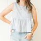 Sky Meadow Peplum Top