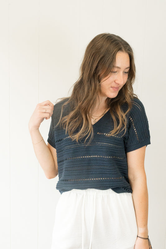 stitches and stripes elsie top