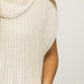 Cate Sleeveless Turtleneck Sweater