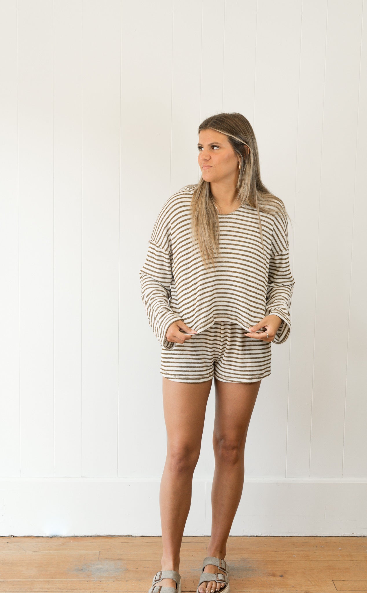 Hometown Textured Stripe Short