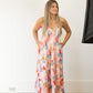 THML Smocked multicolor maxi dress