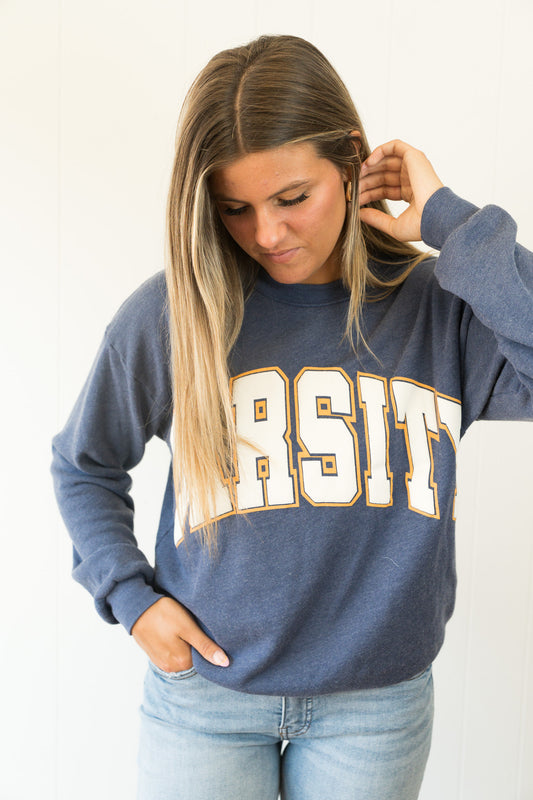 project social t Varsity sweatshirt